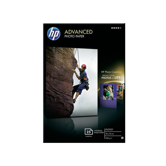 HP Advanced Glossy Photo Paper - γυαλιστερό φωτογραφικό χαρτί - 25 φύλλα image 0