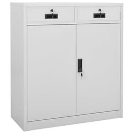 Ντουλάπι Γραφείου VidaXL από Ατσάλι 90x40x102 cm - Ανοιχτό Γκρι