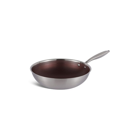 Τηγάνι Wok EDENBERG EB-14109 30 cm Ασημί image 2