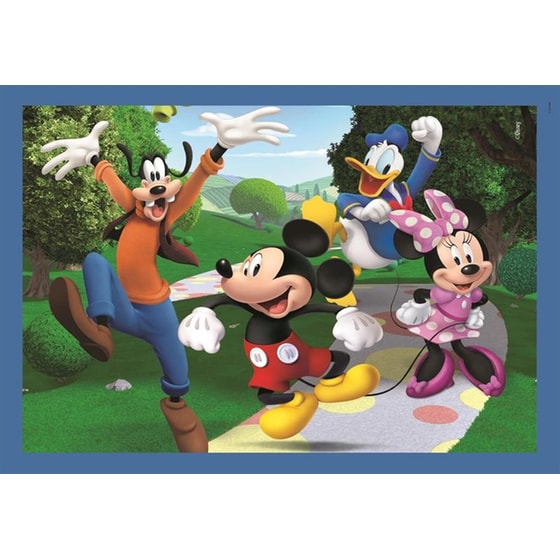 Παζλ Clementoni Super Color 4in1 Mickey Mouse Club image 3