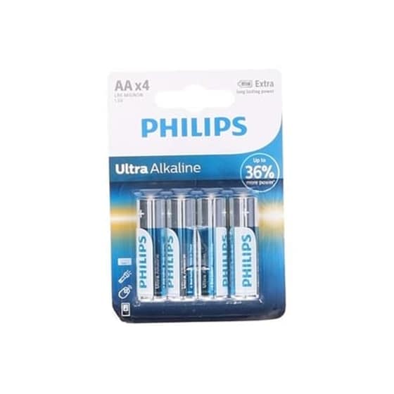 Philips Αλκαλικές Μπαταρίες LR6 AA 1.5V 4τμχ image 0