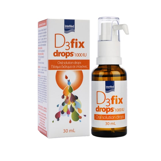 Intermed Vitamin D3 Fix Drops 1000iu - 30ml image 0