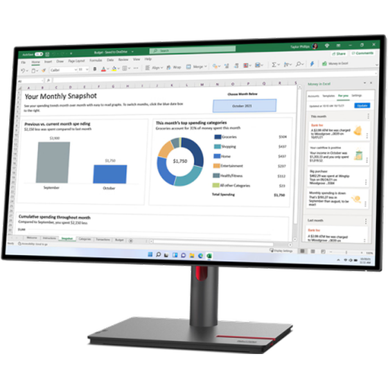 Lenovo Thinkvision P27q-30 27in Qhd Ips Antiglare Hdmi+dp+usb 3y image 2