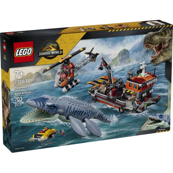LEGO® Jurassic World Mosasaurus Dinosaur Boat Attack (77983) image 0