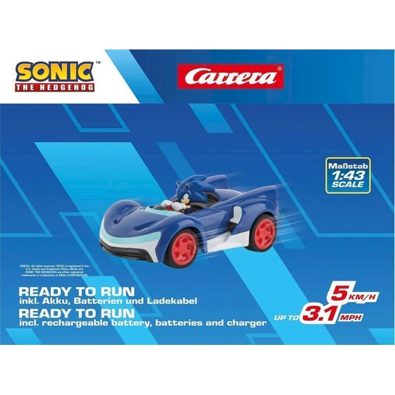 Carrera Τηλεκατευθυνόμενο Αυτοκίνητο R/C Sonic The Hedgehog Team Sonic Racing Sonic Vehicle image 7