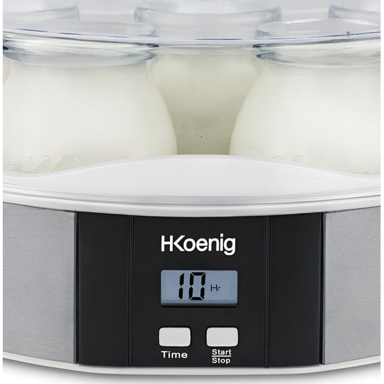 Παρασκευαστής Γιαουρτιού H.KOENIG ELY70 15 W 0.2 L Ασημί image 1