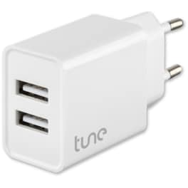 Αντάπτορας Tune Essential Wall Charger 2 Port Usb 12W - White