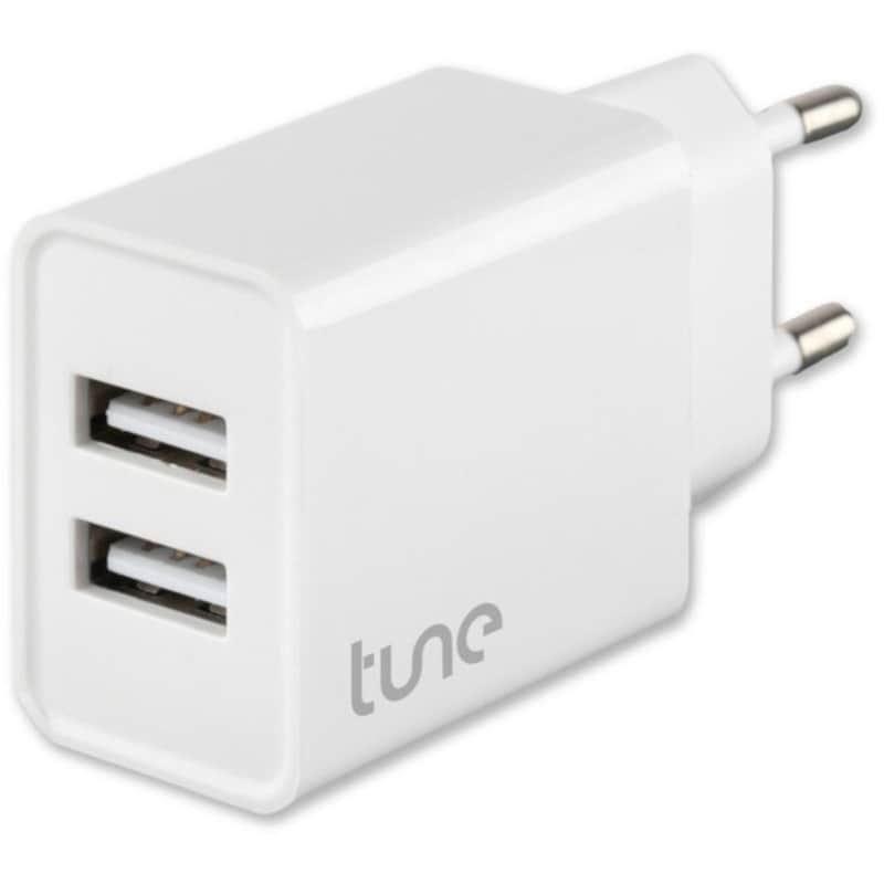 Αντάπτορας Tune Essential Wall Charger 2 Port Usb 12W - White