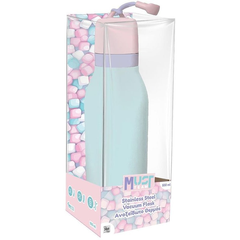 Μπουκάλι Θερμός Must Team Παστέλ Μέντα 500 ml