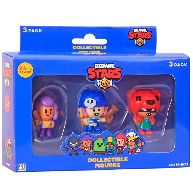PMI Φιγούρες Σφραγίδα PMI Brawl Stars BRW5021 (3τμχ)
