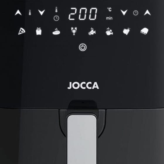 JOCCA J-2720 με Αποσπώμενο Κάδο 5 L 1450 W Μαύρο Φριτέζα Αέρος image 2