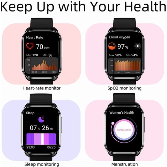 Smartwatch QCY GS S6 51.3mm - Black image 4