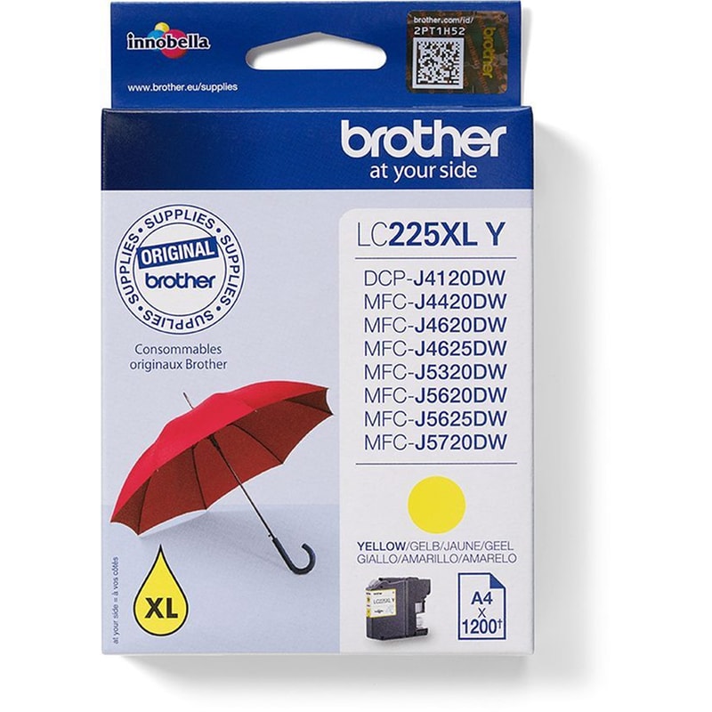Brother LC225XLY Κίτρινο Μελάνι Εκτυπωτή LC-225XLY BROTHER