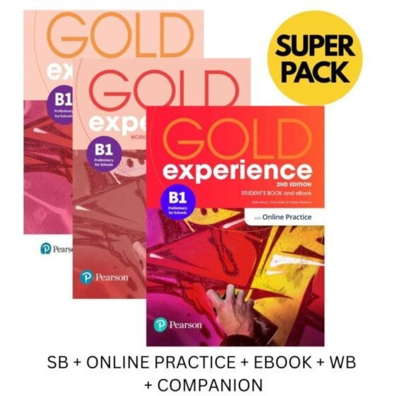 Gold Experience B1 Super Pack (Students Book + Online Practice + E-Book + Workbook + Companion)