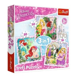 Παιδικό Σετ Παζλ Trefl Princesses (20/36/50 Κομμάτια)