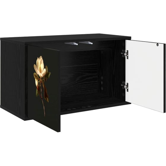 Έπιπλο Τηλεόρασης VidaXL BREMEN Επιτοίχιο 69 x 33 x 40 cm - Μαύρη Δρυς image 1