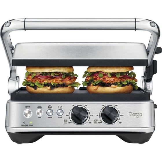 SAGE THE BBQ & PRESS GRILL SGR700BSS 1800 W Ασημί Τοστιέρα - Γκριλιέρα image 0