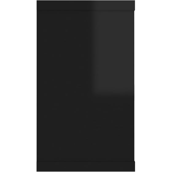 Ράφια VidaXL από Μοριοσανίδα Σετ 4 Τμχ 80x15 cm - Μαύρα image 4