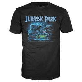 Funko Pop! Tee: Jurassic Park - T-Rex with Jeep (S)