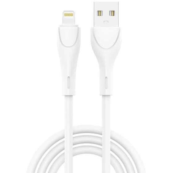 Καλώδιο δεδομένων Inos INOSNS-68582 Lightning σε  USB-A - Λευκό image 0