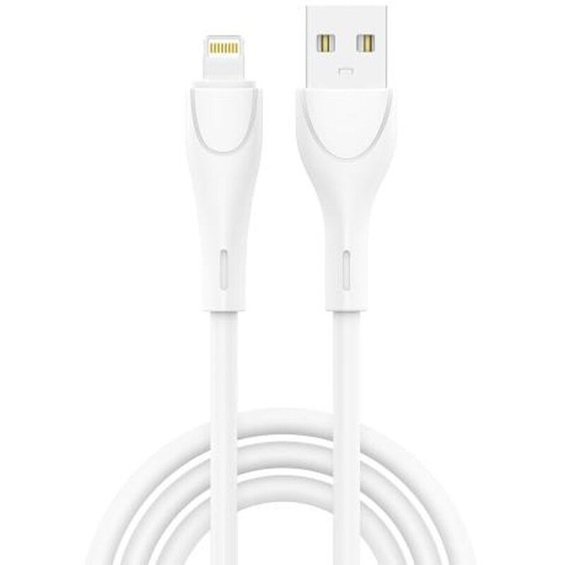 Καλώδιο δεδομένων Inos INOSNS-68582 Lightning σε USB-A - Λευκό