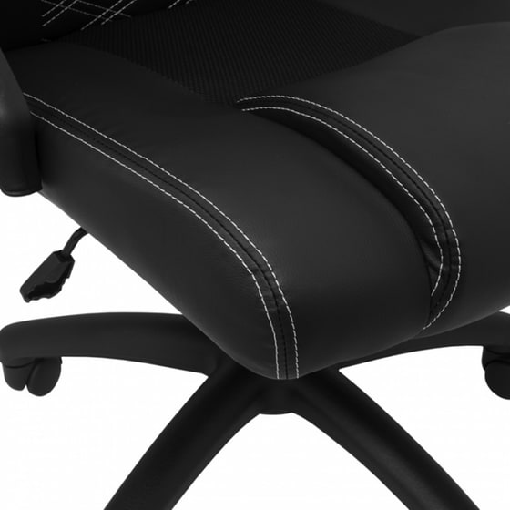 Gaming Καρέκλα White Shark Zolder από PVC - Μαύρη image 6