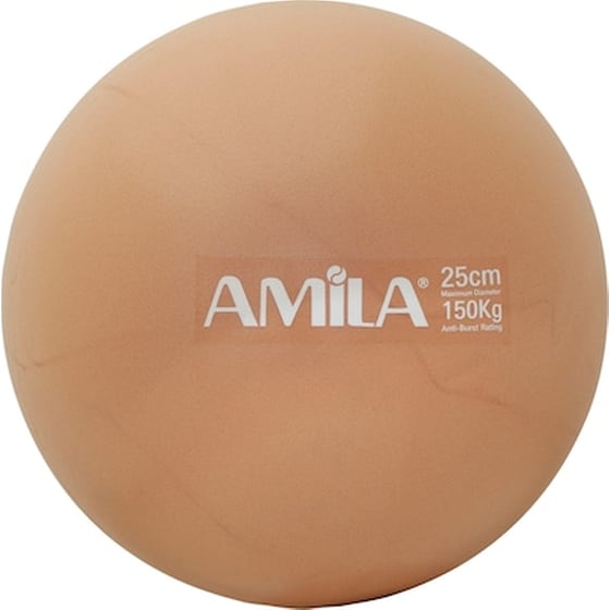 Μπάλα Γυμναστικής Amila Κατάλληλη για Pilates 0.18 kg 25 cm από PVC - Χρυσό image 0