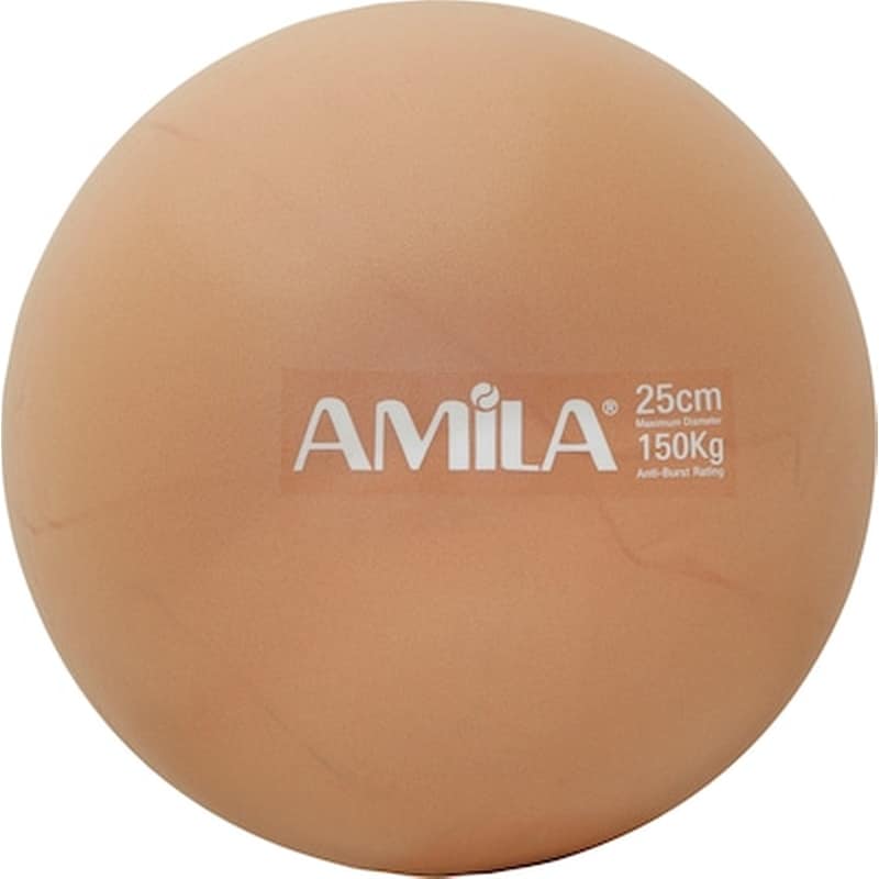 AMILA Μπάλα Γυμναστικής Amila Κατάλληλη για Pilates 0.18 kg 25 cm από PVC - Χρυσό