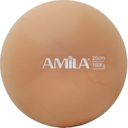 Μπάλα Γυμναστικής Amila Κατάλληλη για Pilates 0.18 kg 25 cm από PVC - Χρυσό