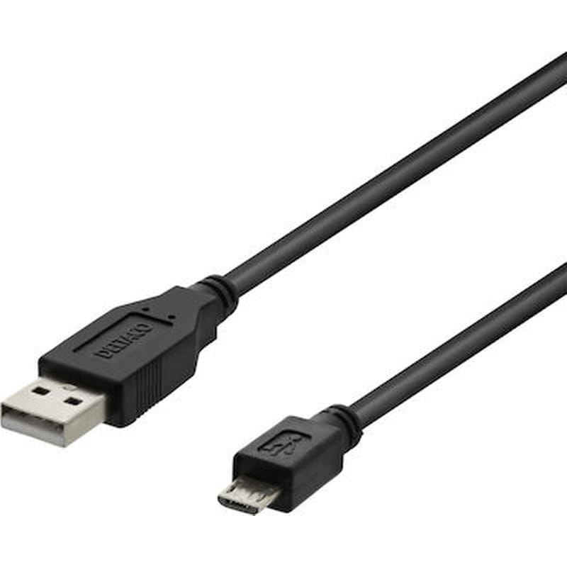 Καλώδιο Φόρτισης Deltaco USB-A σε Micro USB 1m - Μαύρο