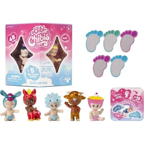 Bibi Chibis Series 1 Κούκλα Μωρό Φιγούρες Έκπληξη 5 Τμχ - (Διάφορα Σχέδια) image 2