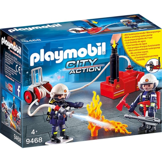 PLAYMOBIL® City Action Πυροσβέστες με Αντλία Νερού (9468) image 0