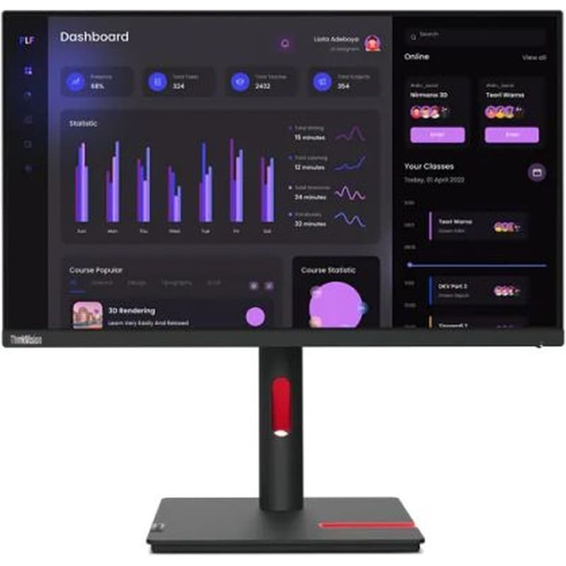 LENOVO Lenovo ThinkVision T24i-30 Monitor 23.8 FHD IPS Flat 60Hz 6ms