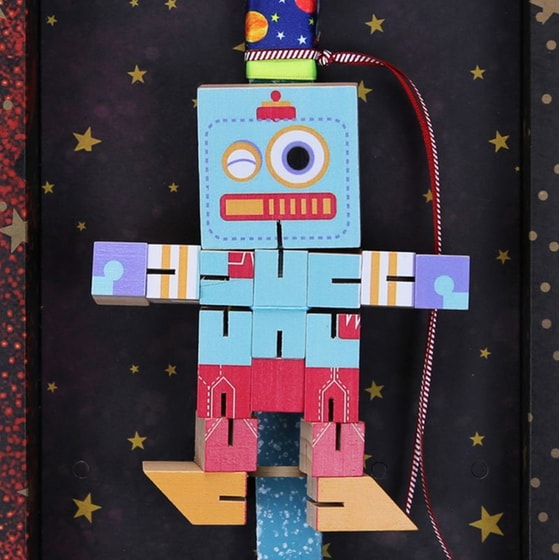 Λαμπάδα Synchronia Ξύλινο&nbsp;Ρομπότ&nbsp;Βεραμάν image 2