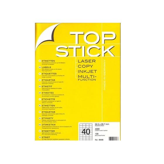 ΑΥΤ.ΕΤ TOPSTICK 52,5X29.7mm 8698 image 0