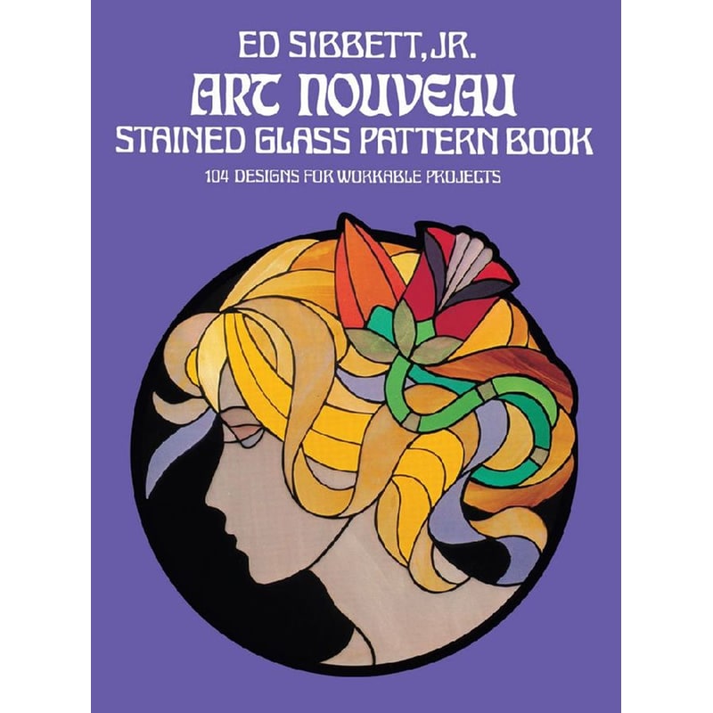Art Nouveau Stained Glass Pattern Book