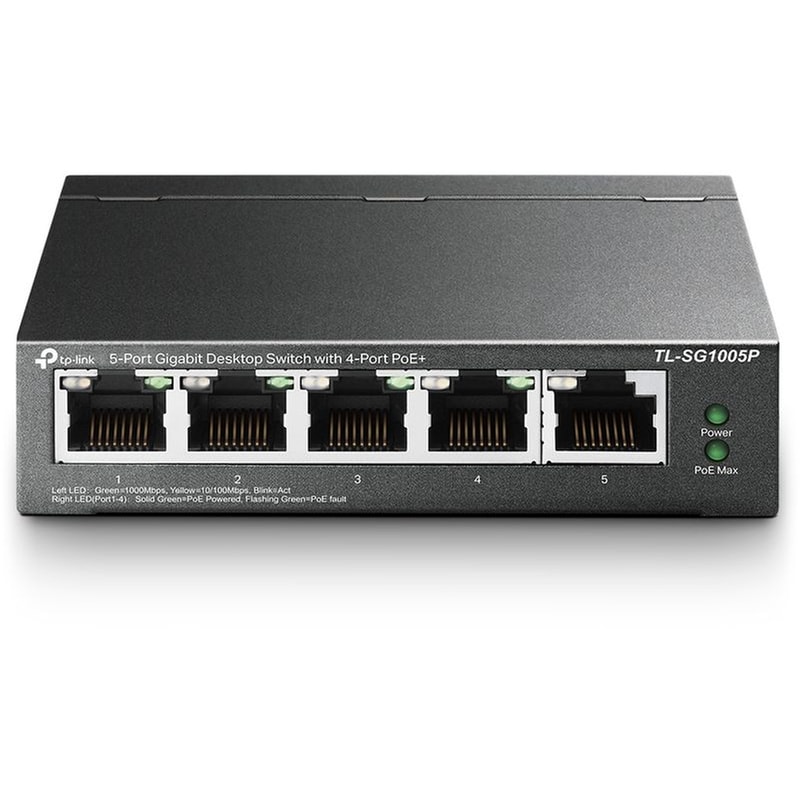 TP-LINK TP-LINK TL-SG1005P L2 Switch με 5 Θύρες Ethernet