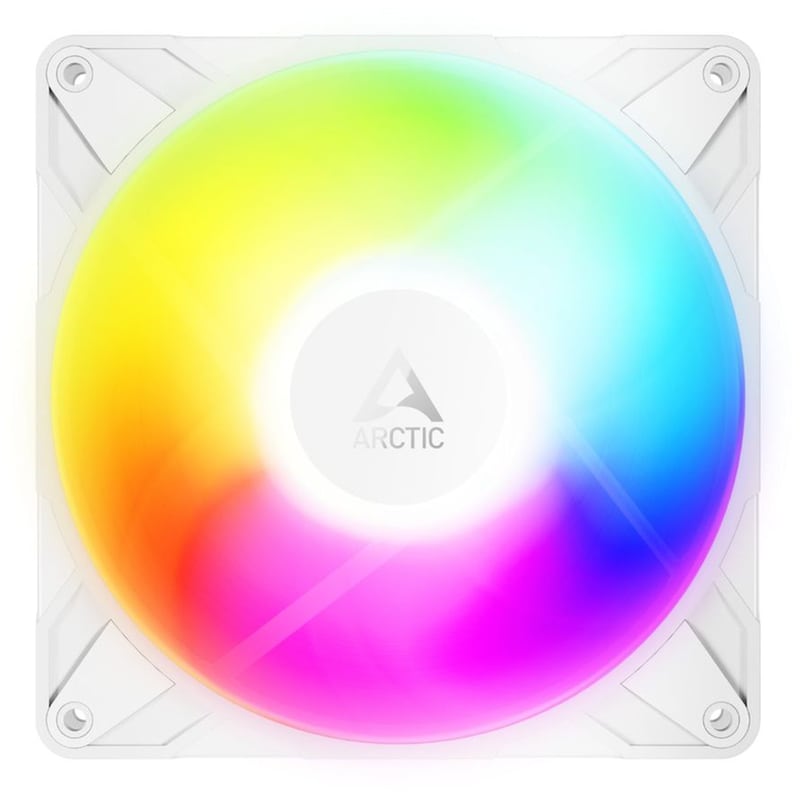 Case Fan Arctic P14 Pro Reverse Blade 140mm με ARGB Φωτισμό και Σύνδεση 3-Pin / 4-Pin PWM 3τμχ - Λευκό