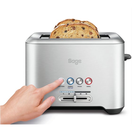 SAGE BTA720UK 2 Θέσεων 1000W Inox Φρυγανιέρα image 2
