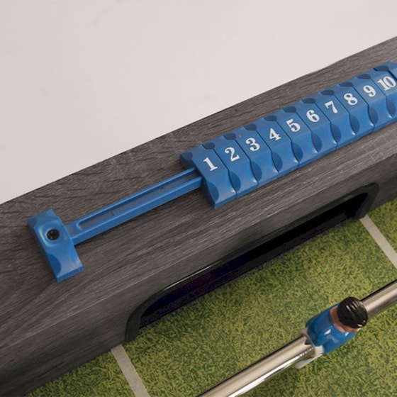 Ποδοσφαιράκι Garlando F-2 Ξύλινο 121x95.5x79-81cm με Εξερχόμενες Ράβδους - Γκρι image 3