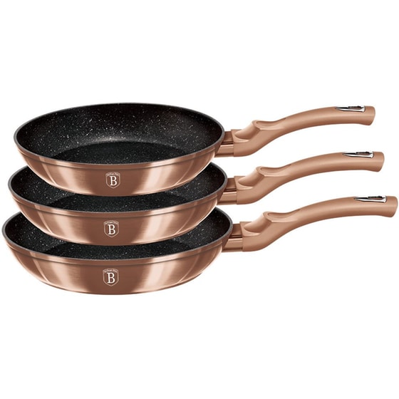 Σετ Τηγάνια BERLINGER BH-1278NF 3 τμχ Καφέ image 0