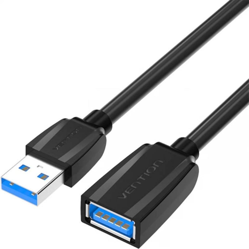 Vention Καλώδιο VAS-A45-B200 USB-A σε USB-A 2m Μαύρο