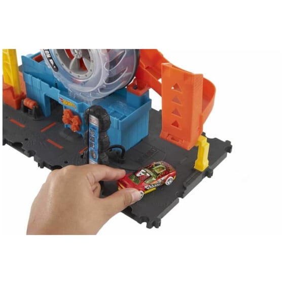 Hot Wheels πίστα με περιστρεφόμενες ρόδες image 3