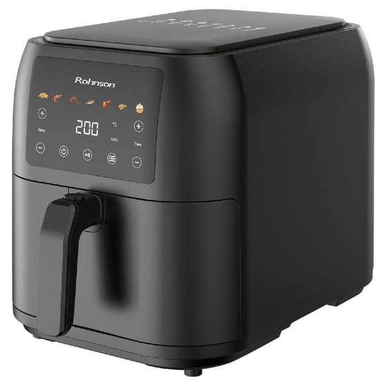 ROHNSON R-2878 με Αποσπώμενο Κάδο 1700 W 8 L Μαύρο Φριτέζα Αέρος image 1