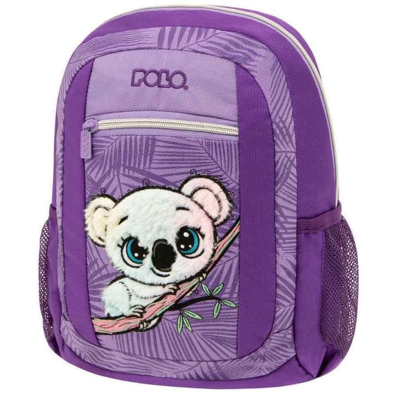 Τσάντα Πλάτης Polo Σχολική Bambino Κοάλα Σε Μωβ Χρώμα