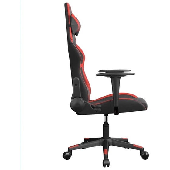 Καρέκλα Gaming VIDAXL 345424 με Ρυθμιζόμενα Μπράτσα από Τεχνητό Δέρμα - Μαύρο / Κόκκινο image 1