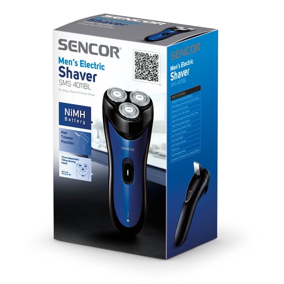 SENCOR SMS 4011BL Ξυριστική Μηχανή Προσώπου Επαναφορτιζόμενη Μπλε Μαύρο image 2