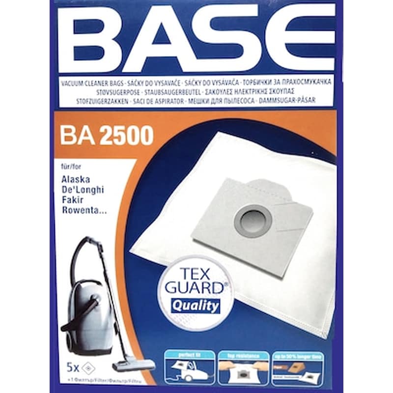 BASE BASE BA2500 Σακούλες για Ηλεκτρική Σκούπα