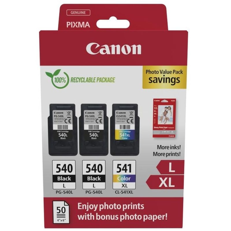 CANON Canon Pg-540Lx2/Cl-541XL Πολλαπλό Πακέτο 2 Μελανιών Εκτυπωτή 5224B015