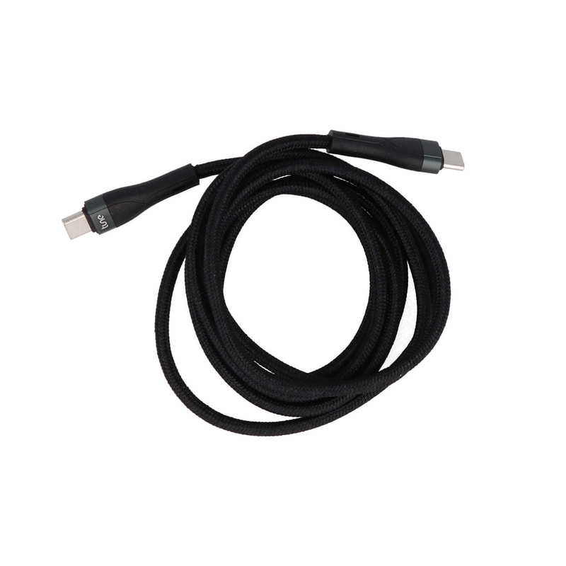 Καλώδιο δεδομένων Tune TechFlex Braided Usb-C to Usb-C 1.5m - Black